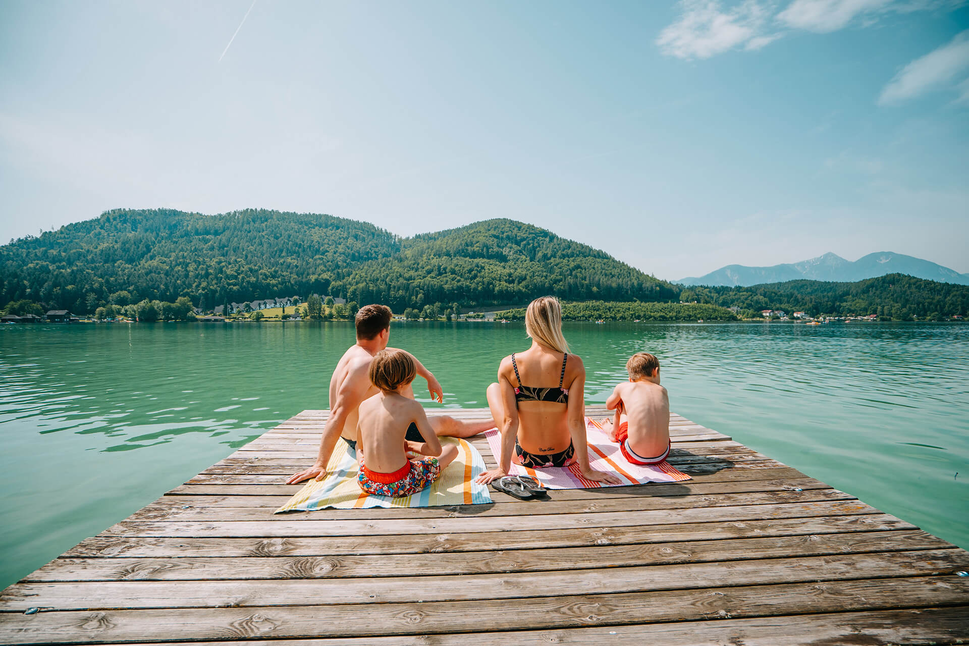 Familie am Klopeiner See