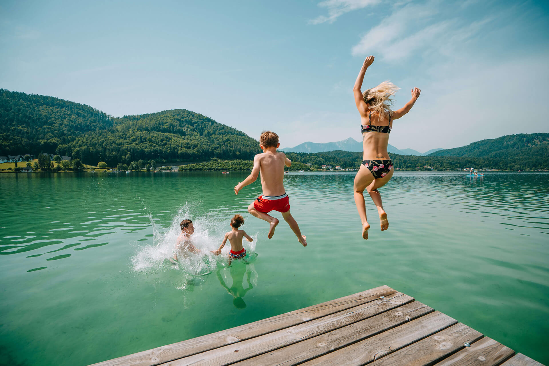 Klopeiner See in Kärnten – Ferienwohnung Unterburg mit Seeblick