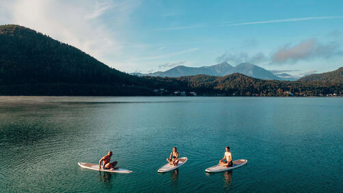 SUP Paddling am Klopeiner See